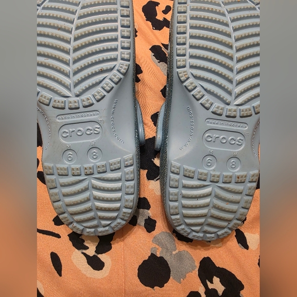 CROCS Kids Glitter Water Shoes - Blue - Picture 5 of 6